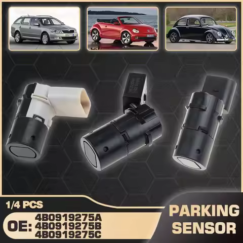 1/4PCS PDC Parking Reverse Sensor For Skoda Octavia MK2 Volkswagen Beetle VW Campmob VW New Beetle V