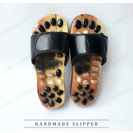 Natural Stone Acupressure Slipper/Foot Massager/Shiatsu slippers/Hand Made
