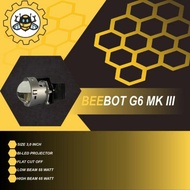 BEEBOT G6 MARK III Projector Bi-led 3inch Hi low 55-65w blue lens