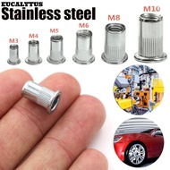 EUCALYTUSS 10pcs Stainless Steel Rivnut Rivet Nut Durable  Threaded Rivet