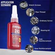 W0Z8 Threadlocker Anaerobic Glue 243/263/272/290/620 50ml High-Temp Screw & Bolt Anti-Loosing Sealan