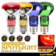 R63 E27 60W Energy Saver Halogen Reflector Colorful Bulb Spot Lamp Heat Spotlight Livestock Artifici