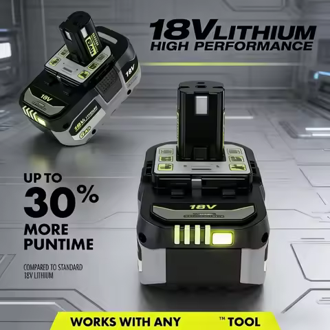 100% Original RYOBI P108 18V One+ 18 Volt Li-ion Power Tools P104 P107 RB18L50 RB18L20 P108 High Cap