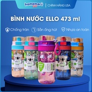 ELLO BABY WATER BOTTLE WITH ANTI-SPILL STRAW 473ML 16OZ