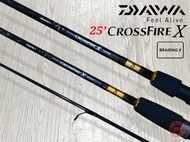 DAIWA 2025' CROSSFIRE X SPINNING/ BAITCASTING (BC) FISHING ROD