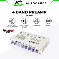 SHUTTLE LAB SL-404 Car PreAmp with Subwoofer Output 4 Band PreAmp Equalizer 4Band EQ Kereta