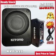 Kitoyo Plug & Play Active Subwoofer 6.5 Inch Underseat Subwoofer PNP Active Subwoofer Kereta Bass Wo