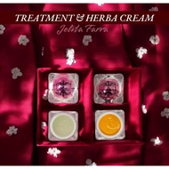 combo loose jf skincare [ herba and treatment cream jelita farra skincare][toner jf] [ serum jf] [su