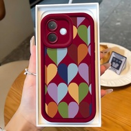 Casing hp for OPPO A3 4G A3 5G A3X 4G A3X 5G A3 Pro 5G A80 5G Case Heart Contrast Color Cartoon Sili