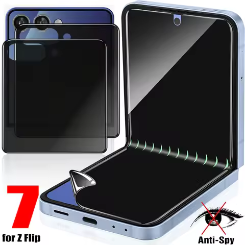 4in1 Privacy Screen Protector Inner & Outer Anti-Spy Hydrogel Films for Samsung Galaxy Z Flip 7 Flip