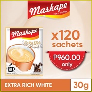 ✻ ✹ ◰ Maskape Extra Rich White 3 In 1 Coffee 30G X 120 Pcs