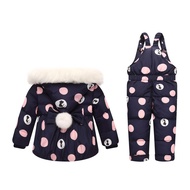 【TI shop】 YORCHID Winter Children Clothing Sets Snow suit Jackets + Jumpsuit 2pcs Set Baby Boy Girls