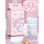 My Melody Wall Mounted Tissue Box 4-Ply Facial Tissue 1320 Sheets Sanrio Hanging Napkin Paper