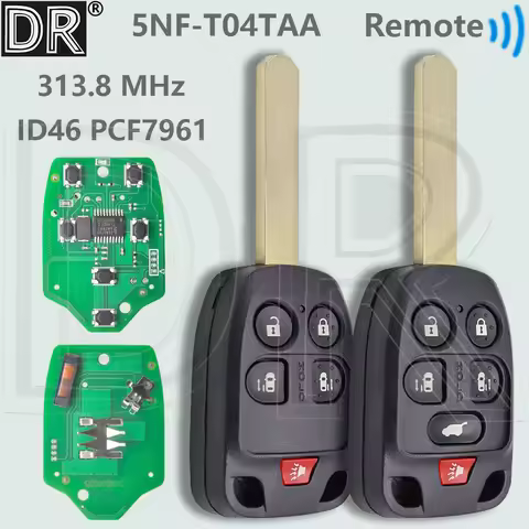 DR N5F-A04TAA ID46 PCF7961 Chip 313.8MHz Smart Car Remote Control Key For Honda Odyssey EX 2011 2012
