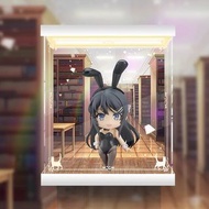 [AOWOBOX] Good Smile 黏土人 青春豬頭少年不會夢到兔女郎學姊 2417 櫻島麻衣 兔女郎 手辦高透主題展示盒 展示箱 display box 亞加力 模型盒 亞加力展示盒 燈