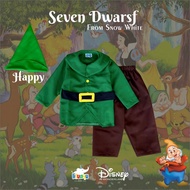 Happy Seven Dwarfs Cosplay Costume From Snow White Happy 7 Dwarf Kids Clothes