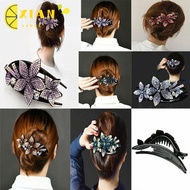 XIANS Double Flower Hair Clip  Dovetail Clip Charm Durable