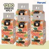 Harumi Babyanne Hanging Facial Tissue Paper 4 Ply Soft & Smooth Toilet paper 1280 Sheets