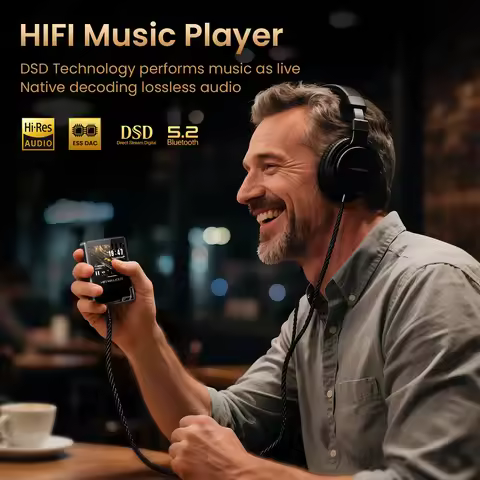 HIFI WALKER H2 Touch, Hifi MP3 Player, ES9219 DAC, Bluetooth 5.2, USB DAC, SPDIF Output, 128G Card I