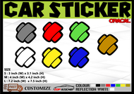 HANDYPLAST CAR STICKERS STICKER KERETA TAMPAL TEMPAT CALAR SCRATCH