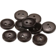 HARFINGTON 10pcs 24L Wooden Sewing Button 5/8"(15mm) 2 Holes Wood Round Craft Replacement Buttons fo