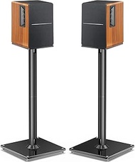 Perlegear Universal Speaker Stands for Surround Sound up to 22lbs - 28 Inch Bookshelf Speaker Stands