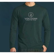 Velcom Text Print Gray Premium Quality Long Sleeve Distro T-Shirt