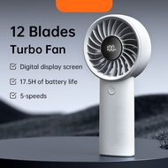 【XMY】Jisulife Handheld Fan Rechargeable Long Battery Life Portable Hand Mini Fan With 5000mAh Batter