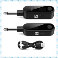 [R Q M U] 2.4G Wireless Guitar Transmitter 2.4G Wireless Guitar Receiver Built-in Rechargeable Trans