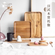 Wooden Tray Dinner Plate 20x20 30x20 Snack Photo Props Coaster