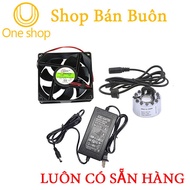 Combo HB20 Zin 16W Mist Sprayer Motor with Light and 24V-2A Power Supply (Free 8x8x2.5Cm 24V Radiato