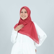 HIJAB DEENAY LIZA SWEET RED VELVET ORIGINAL JAHIT TEPI BORDIR  DAN OIN PLAT  D