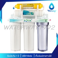 AQUA+ เครื่องกรองน้ำ 5 ขั้นตอน รุ่น ALKALINE บำรุงร่างกาย อุปกรณ์ครบชุด ความละเอียด 5 ไมครอน กระบอกใ