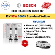 BOSCH Eco H7 Halogen Headlamp Bulb 12V 55W H7 Bulb for Hyundai Elantra MD / Grand Starex / Sonata YF