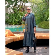 Fashion Muslim Baju Lebaran Baju Gamis Midi Dress wanita Irene Midi