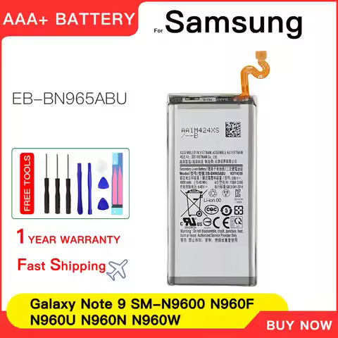 Genuine New EB-BN965ABU Battery For Samsung Galaxy Note9 Note 9 N960U SM-N9600 SM-N960F N9600 SM-N96
