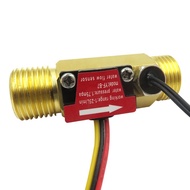 YF-B7 High Precision Water Flow Sensor H1/2 Hall Effect Water Flow Meter with Temperature Sensor Imp
