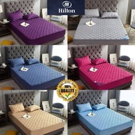 Barang Viral CADAR HILTON VIRAL ANTI KEDUT Fitted Bedsheet FREE 2PCS PILLOW CASE Mattress Cover