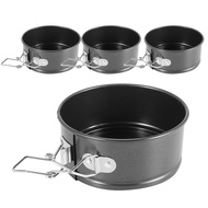 4-Inch Mini Springform Pan Set - 4 Piece Small Nonstick Cheesecake Pan For Mini Cheesecakes Pizzas a