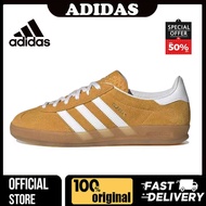 ADIDAS Gazelle Yellow White HQ8716 Women Low Cut Board Shoes