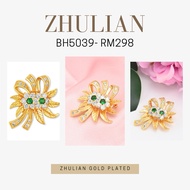 ZHULIAN [BH5039] BROOCH ZHULIAN KERONGSANG ZHULIAN GOLD PLATED EMAS ZHULIAN