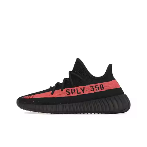 Adidas Originals Yeezy Boost 350 V2 'Core Black Red' Fabric Sports Low top Casual Shoes Unisex 2022 