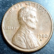 1980 D 1Cent Lincoln Memorial Cent