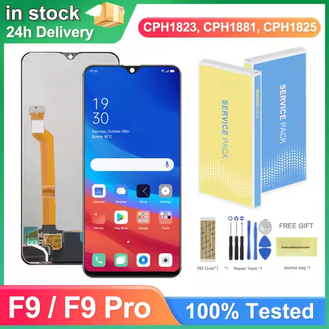 Display Screen for Oppo F9 Lcd Display Touch Screen with Frame Replacement for Oppo F9 Pro CPH1823 C