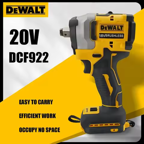 Dewalt 18V- 20V DCF922 Electric Impact Wrench Rechargeable High Torque 406Nm(Reverse) 1/2" 2500 RPM 