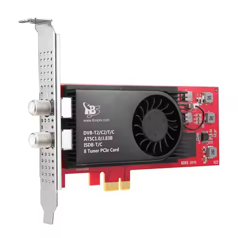 Gold seller TBS6209se DVB-T2/C2/T/C(J.83A/B/C)/ISDB-T/C /ATSC1.0 Octa TV Tuner Card