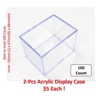 TCG Acrylic Display Box | 1/50/100/150 Count Clear Display Box