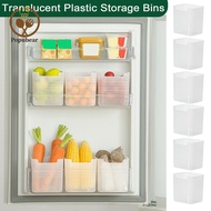 Popubear 3/6Pcs Refrigerator Storage Boxes Vegetable Fruit Organizer BPA Free Large Capacity Transpa