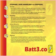 SG SPOT Authentic Renata R335 SR512SW Watch Battery | Button Battery