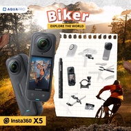 Insta360 X5 Biker ประกันศูนย์ไทย Insta360 X5 Action Camera 8K 360 Action Cam By AquaproThailand